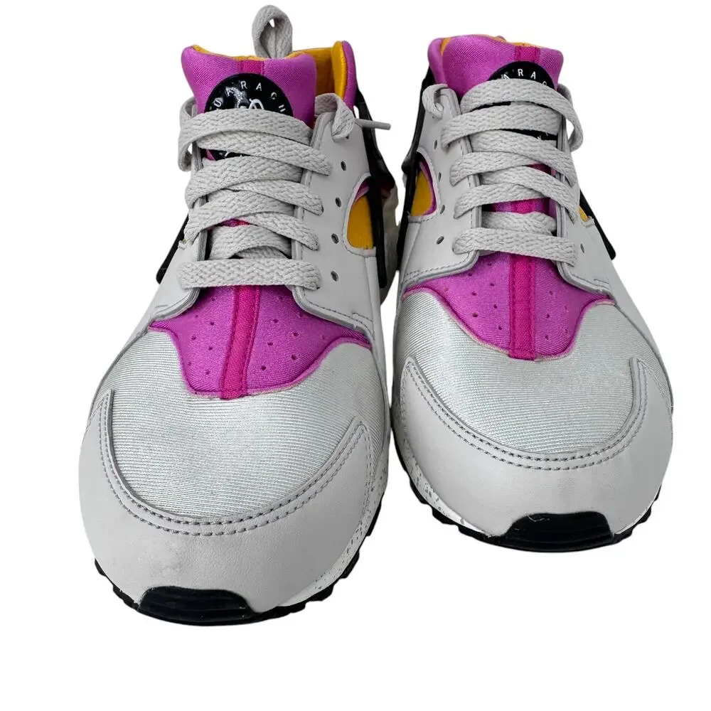 Nike Huarache Run Grade-School Running Shoes 6.5Y Light‎ Bone/Pink 654275-043
